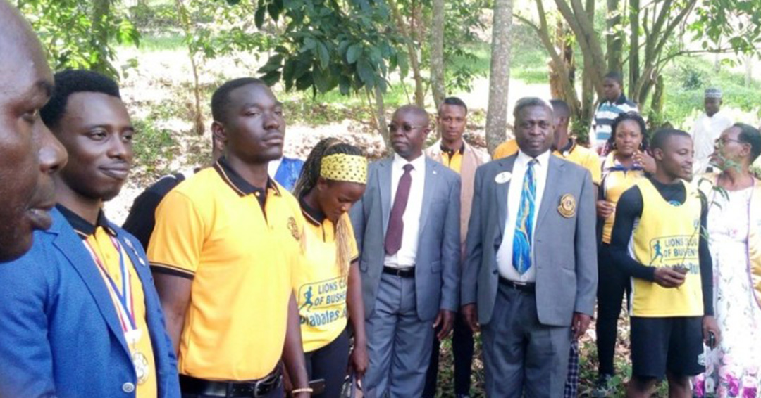 District Governor for the Lions District 411B Uganda Dr. Bubikire Visits KIU Western Campus