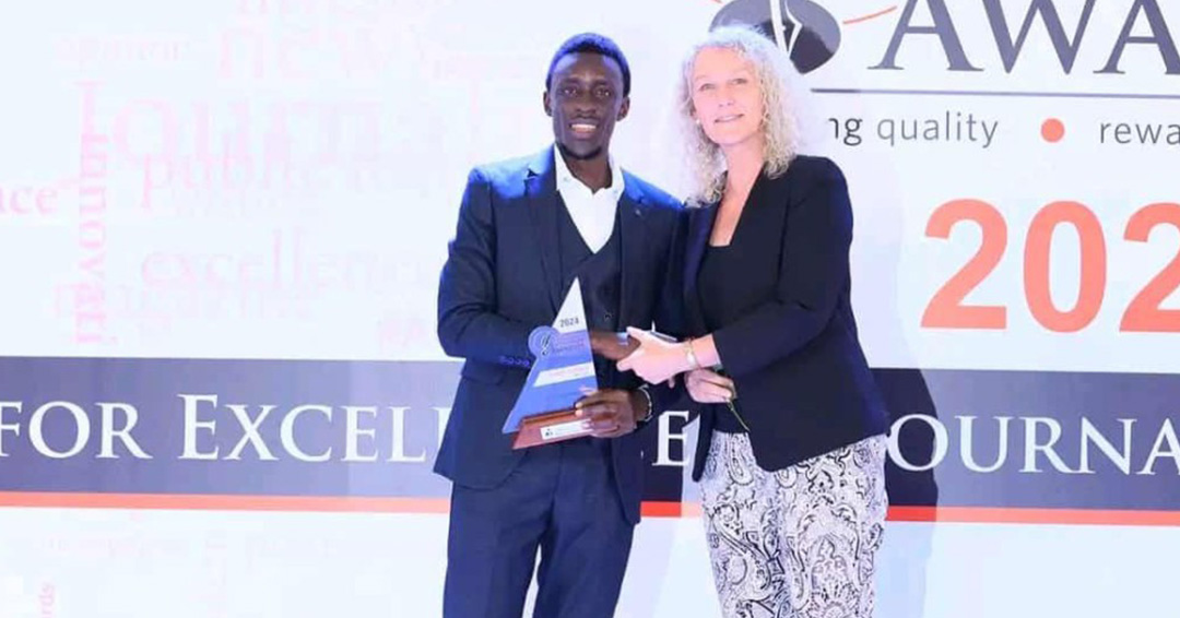 'Embrace Solution Journalism' Award-Winning KIU Alumnus Ruhweza advises Students