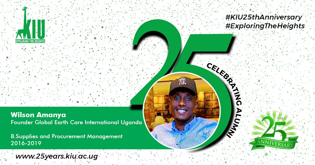 KIUAT25: Wilson Amanya: KIU Shaped My Career Path