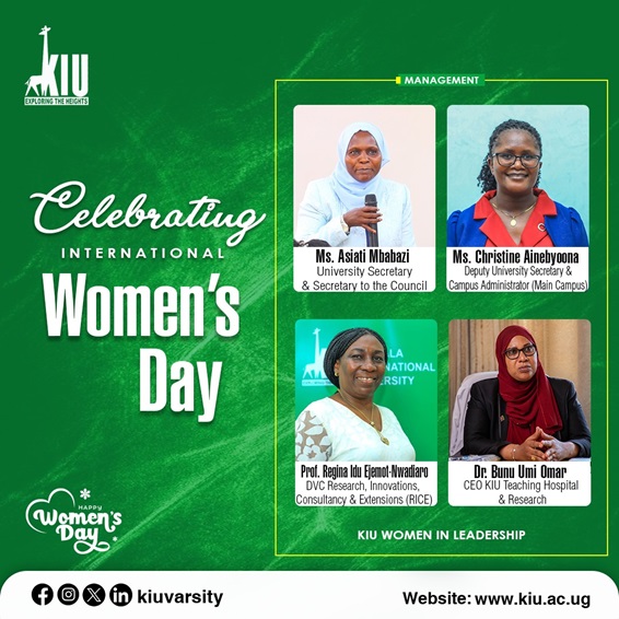 KIU Joins Global Celebration of International Women's Day