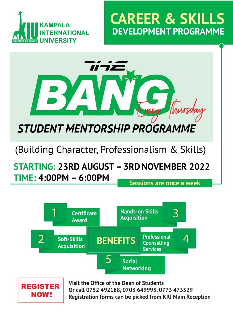 Registration for the BANG Students mentorship program Underway