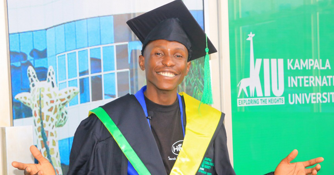 KIU's Joel Obore Shows Gratitude for Bursary Scheme Upon His Forth Coming Graduation