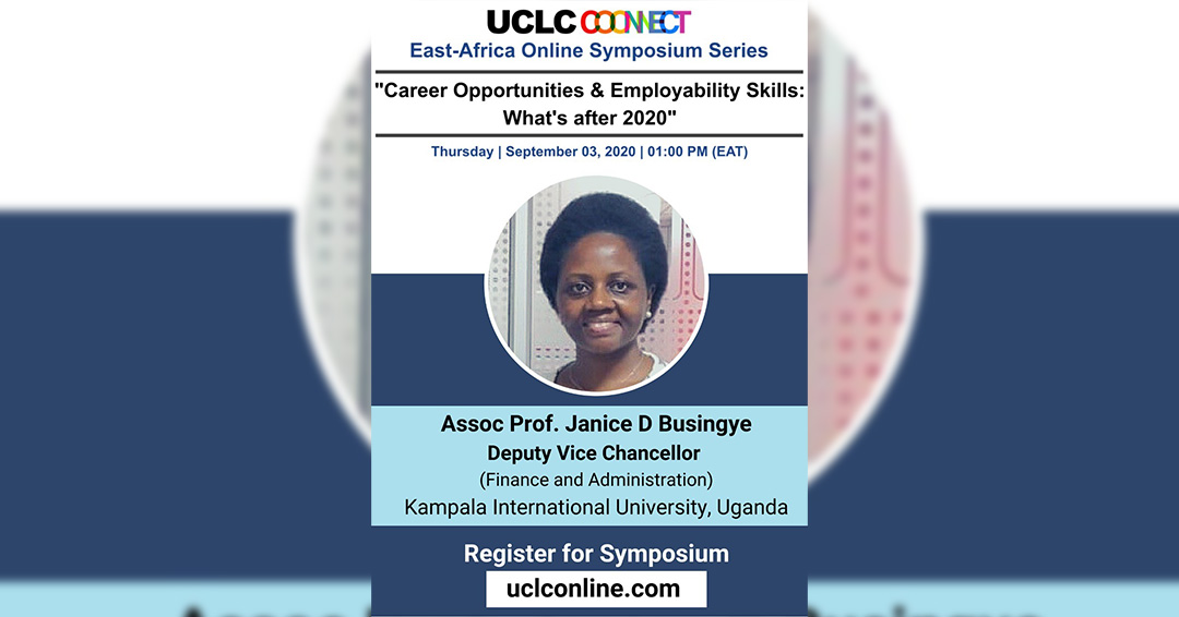 KIU Deputy Vice Chancellor Finance and Administration, Prof Janice Busingye Set to Speak at The East Africa Online Symposium Series