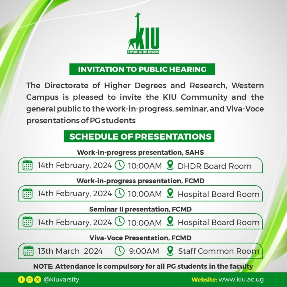 Invitation to Public Hearings February 14th and March 13th, 2024