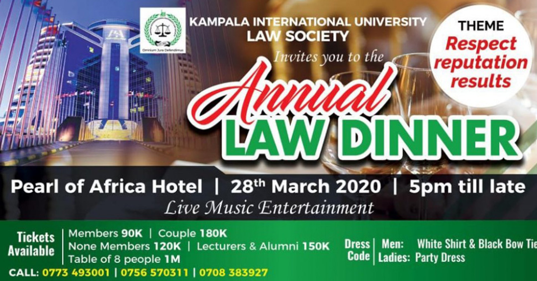 KIU Law Students Look forward to The Upcoming Annual Law Dinner