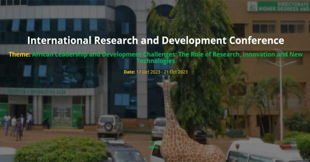 CALL FOR ABSTRACT SUBMISSION: THE INTERNATIONAL RESEARCH AND DEVELOPMENT CONFERENCE
