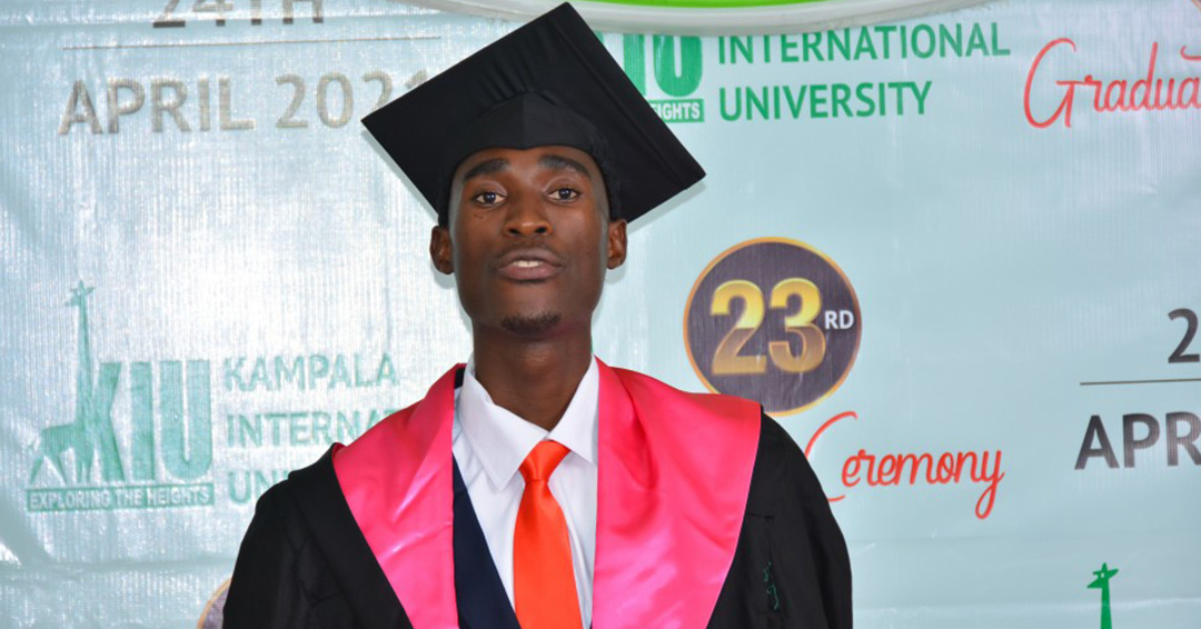 James Nyanzi Best Student at KIU 23rd Graduation, Wants to be a Job Creator