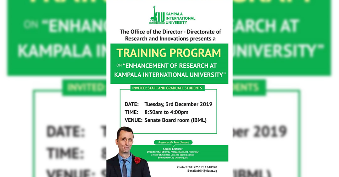 Directorate of Research and Innovations Organizes Research Seminar for Staff