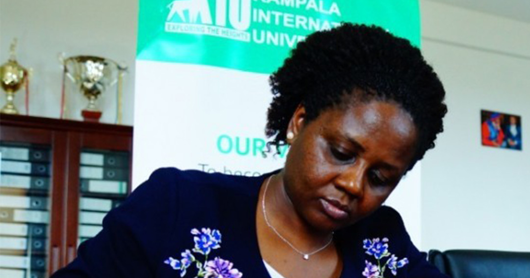 KIU Fraternity Wishes DVC Finance and Administration, Assoc. Prof. Janice Busingye a Happy Birthday