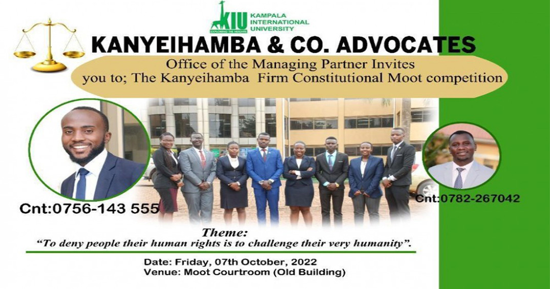 Eyes on the Prize as KIU Law students prepare for Kanyaihamba's Constitutional Moot Competition