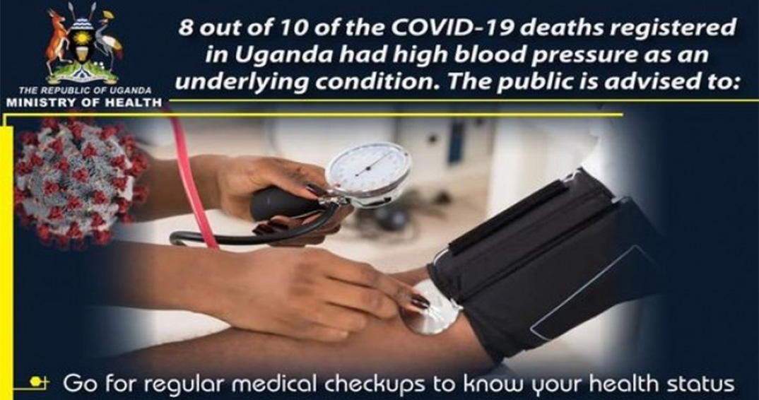 Fighting Coronavirus Together: Ministry of Health Draws parralells Between COVID-19 and High Blood Pressure