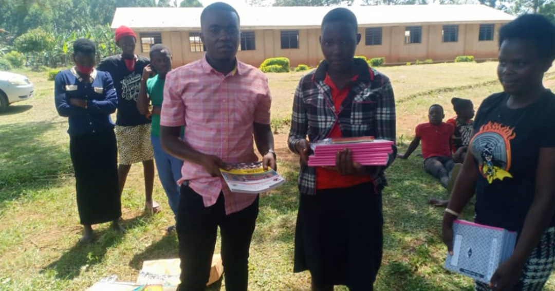 KIU Alumnus Nicholas Mugume Extends Support to Disadvantaged School Children in Kyenjojo District
