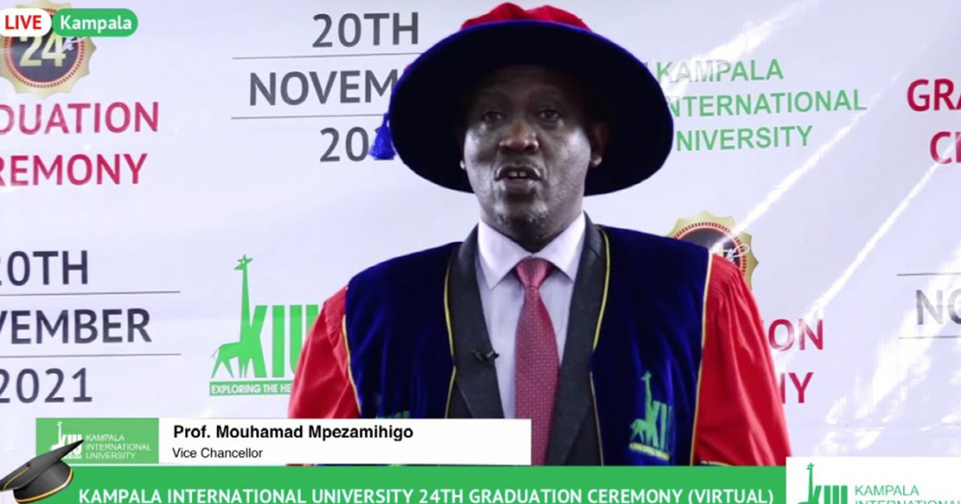 KIU VC Prof. Mouhamad Mpezamihigo's Speech at the 24th Graduation Ceremony on November 20th, 2021