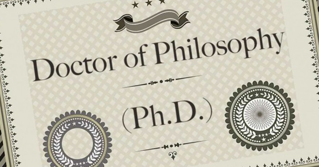 What is the Actual meaning of the word PhD?