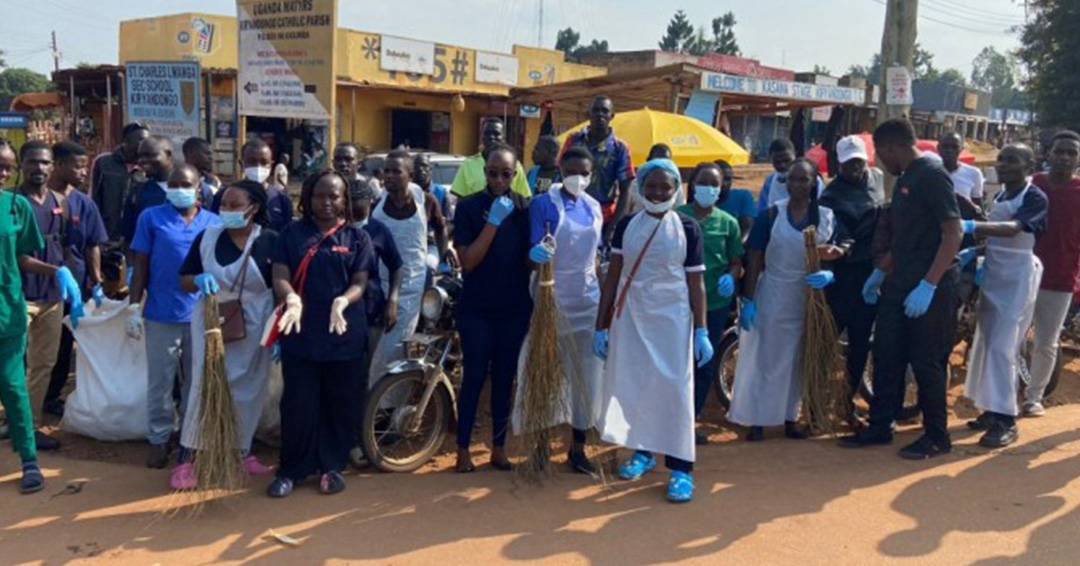 KIU Western Campus Students at Kiryandongo Hospital Champion Community Healthcare