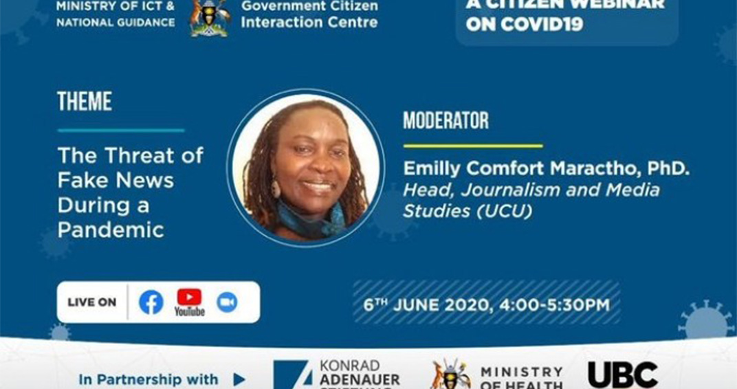 Fighting Coronavirus Together: Ministry of Health to hold Webinar on Threat of Fake News in Pandemic