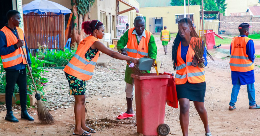 KIU Forum for Ideas Honors Cleaners with Community Cleanup and Generous Donations