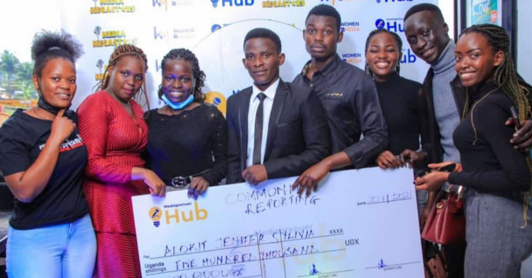 KIU Jenniffer Alokit  Claims Community Reporting Prize at the Media Mega Stars Awards