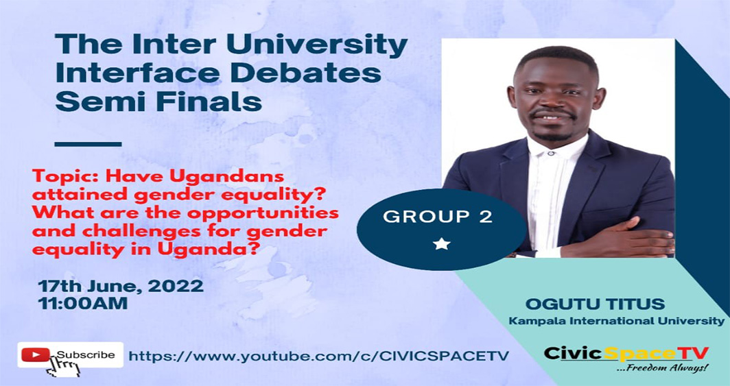 Titus Ogutu is determined to lead KIU Tax Justice Club to victory in the inter-university interface championships semifinals