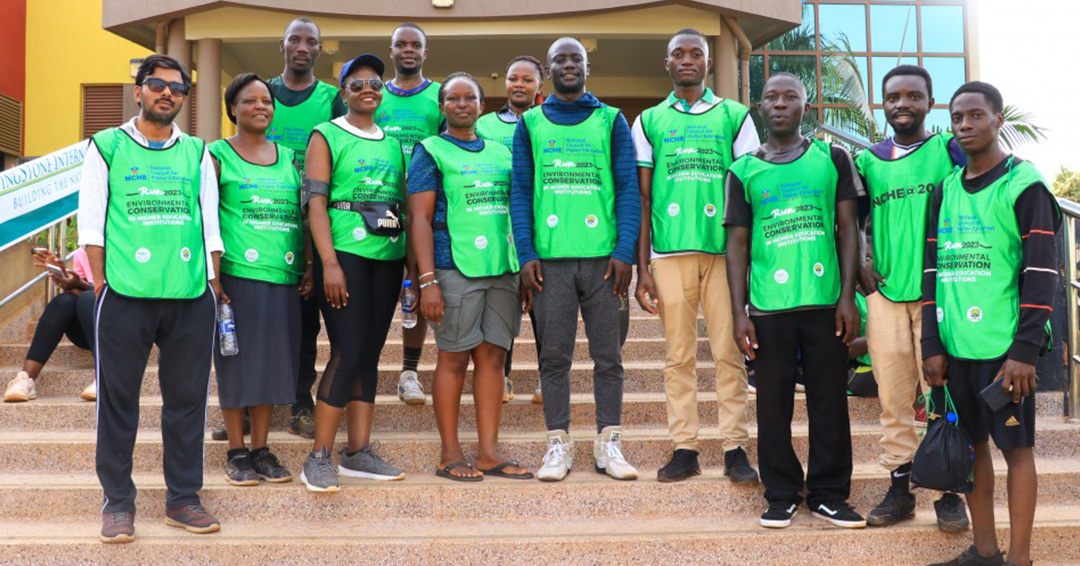 KIU Staff and Students Make Notable Presence at NCHE's Run