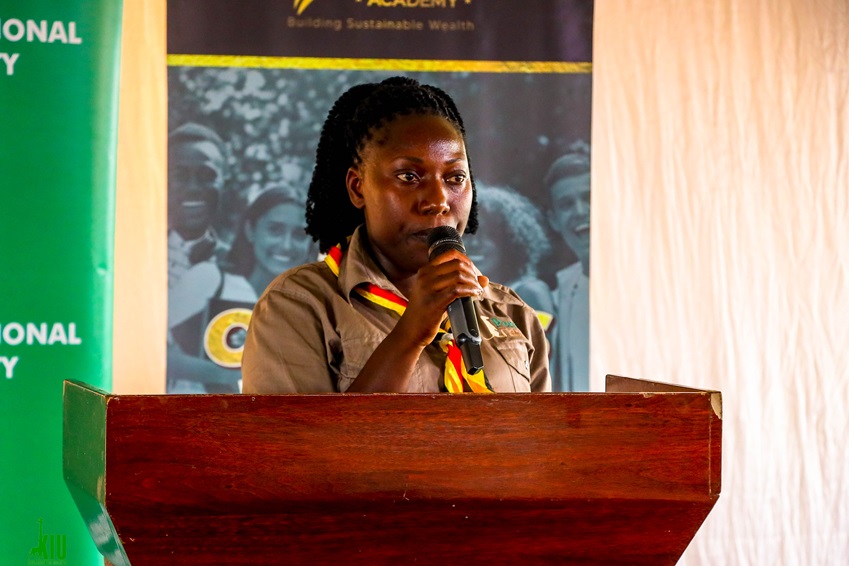 Christine Ndagire, a primary school teacher and waste management entrepreneur